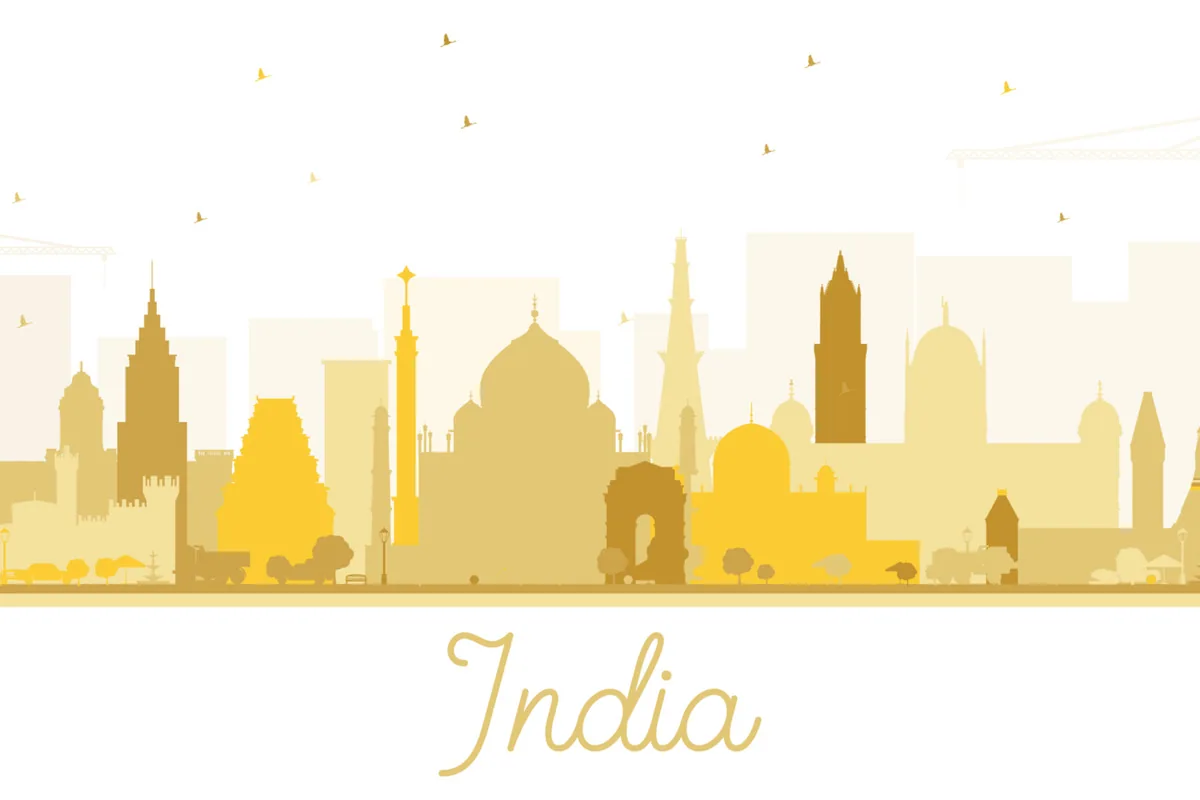 India golden city skyline — Indian business e-Visa preparation from the UK