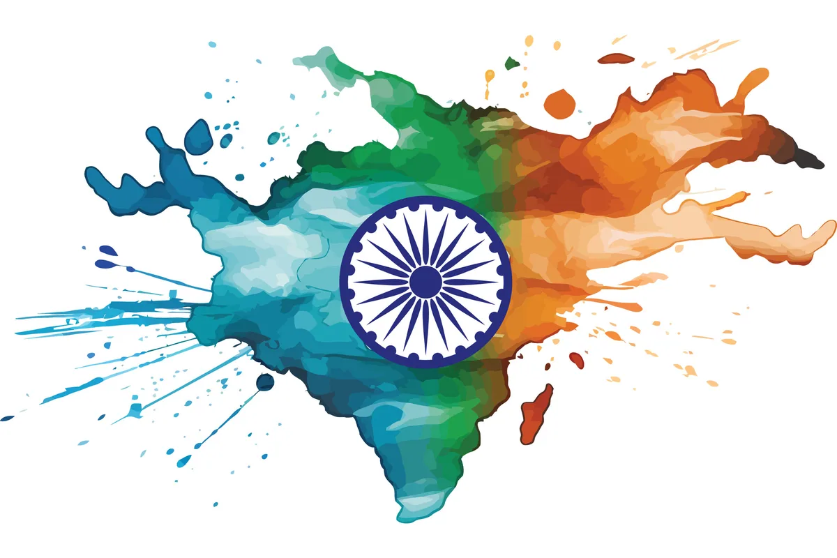 Intricate Indian flag artwork — surrender of Indian passport and renunciation certificate from the UK